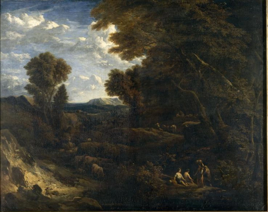 Mandrie in un paesaggio collinare - Museo del Louvre, Parigi